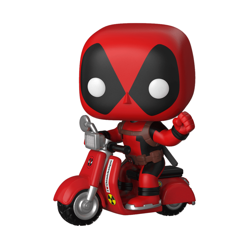 Funko Pop Rides Deadpool On Scooter