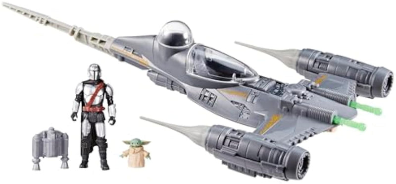 Star Wars Epic Hero Series Mandalorian N-1 Starfighter with Grogu and Figures