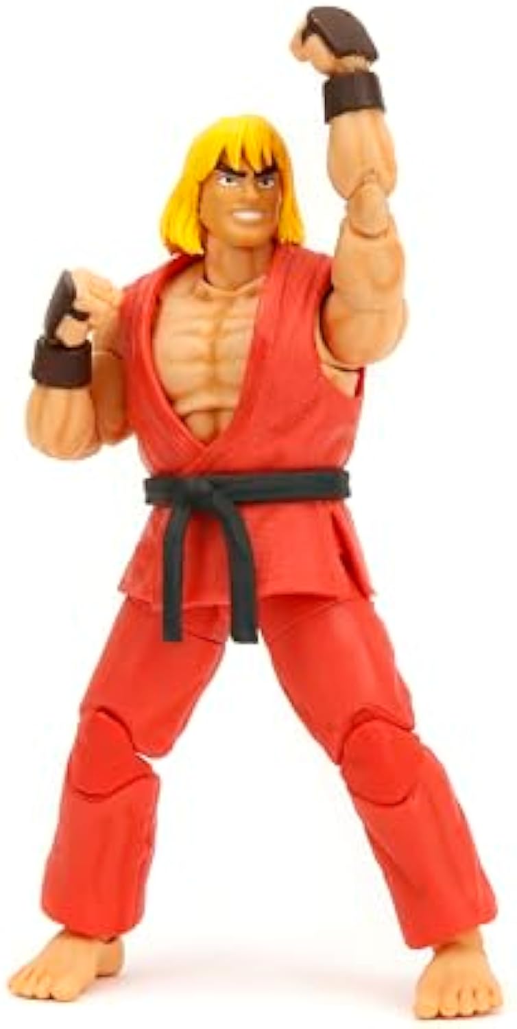 Street Fighter II 6 Inch Ken Action Figure Classic Fighting Game Collectible Toy