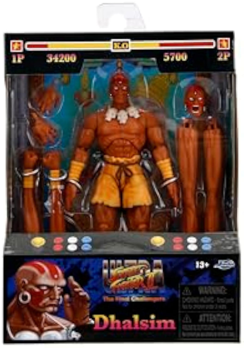Street Fighter 6 Dhalsim 6-Inch Action Figure for Kids and Collectors