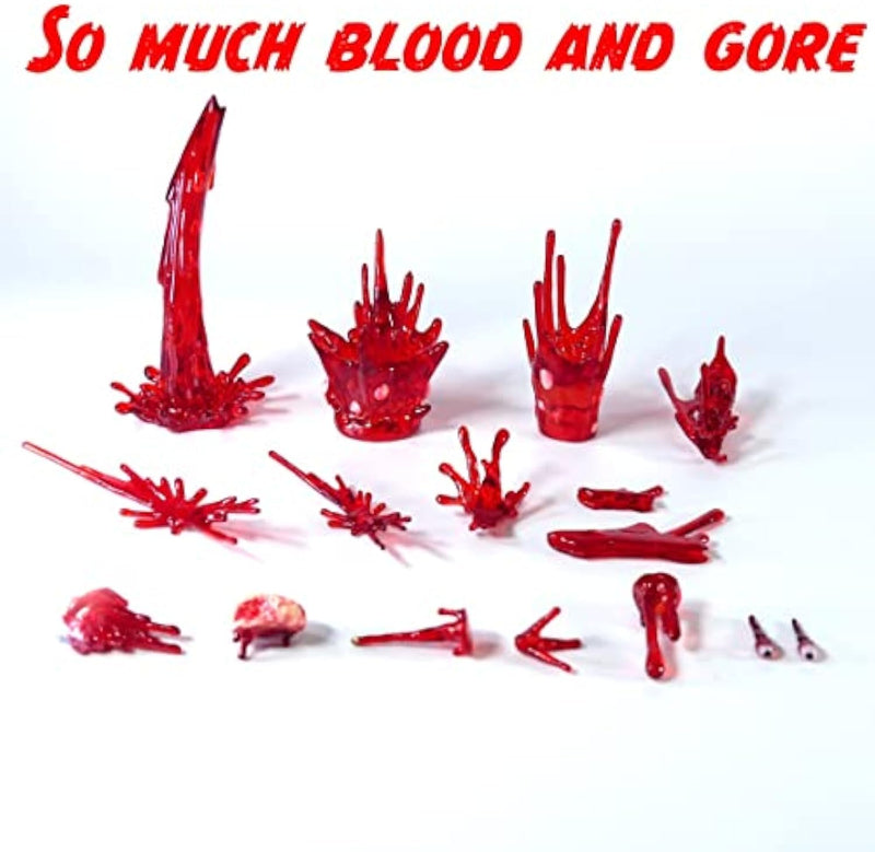Casket of Cruelty 30+ Piece Accessory Set for 1/12 Scale Action Figures with Coffin and Blood Effects