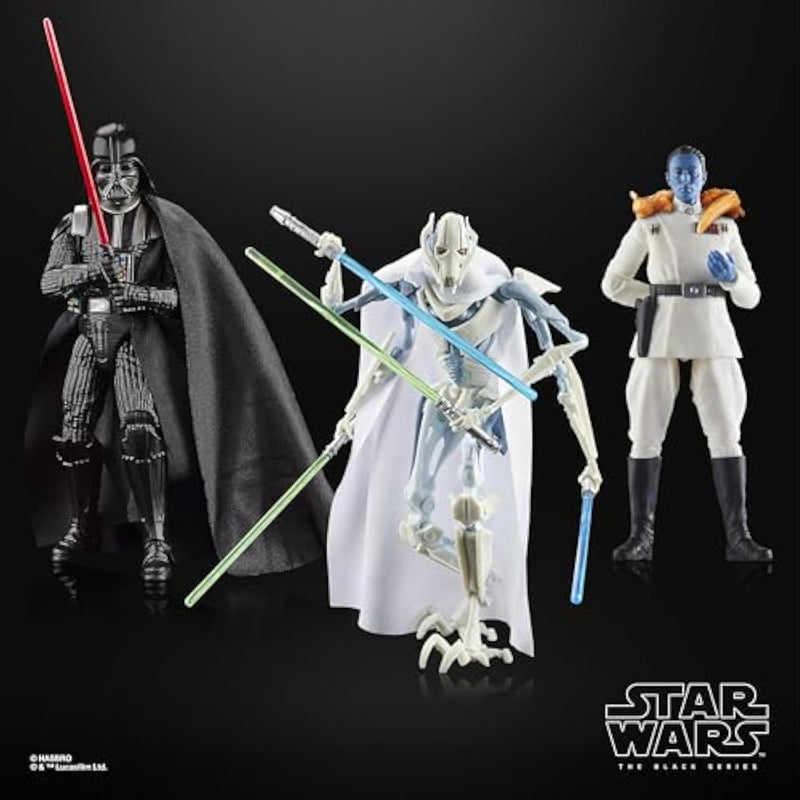 Star Wars Black Series Darth Vader Thrawn Grievous 6 Inch 3-Pack Exclusive