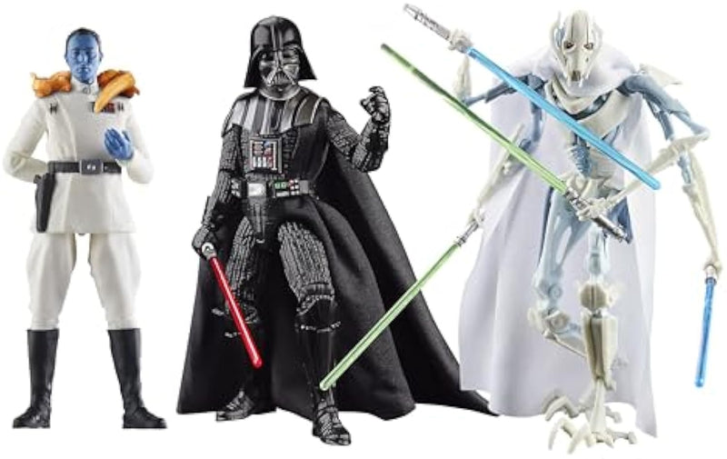 Star Wars Black Series Darth Vader Thrawn Grievous 6 Inch 3-Pack Exclusive