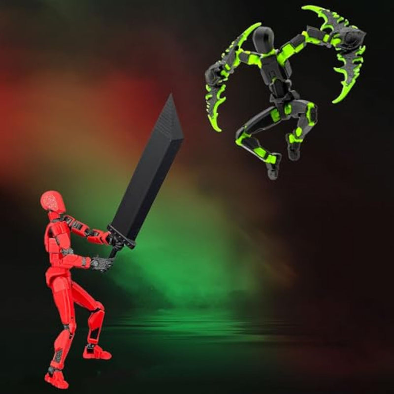 T13 Titan 13 Robot Action Figure Set 3D Printed Articulated Collectible Gift