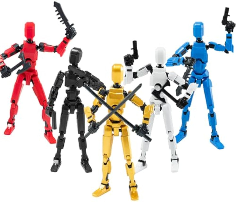 4PCS Titan 13 Robot Fidget Toys Set Sensory Action Figures for Kids Boys