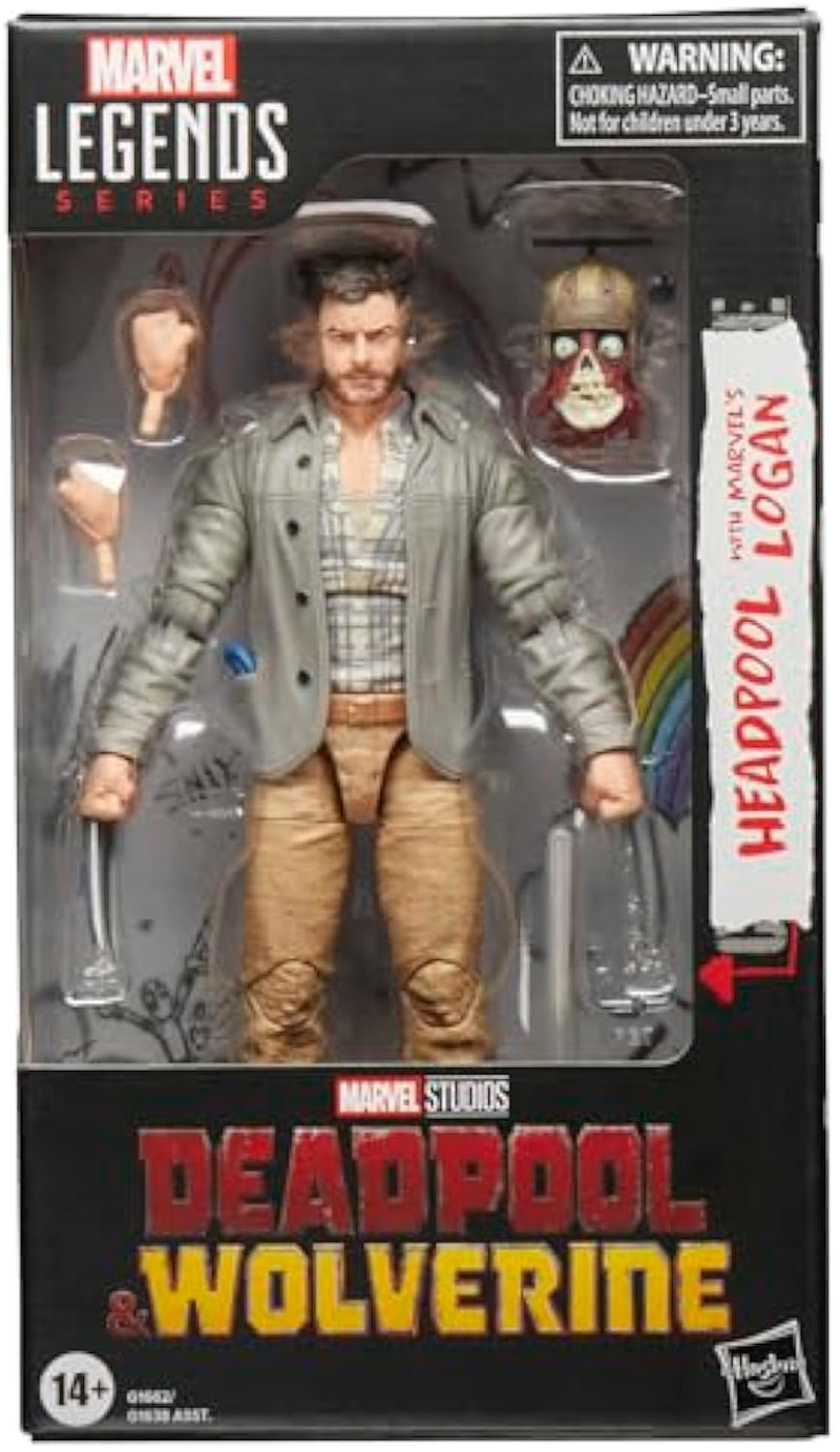 Marvel Legends Headpool Logan Deadpool Wolverine 6-Inch Action Figure Set