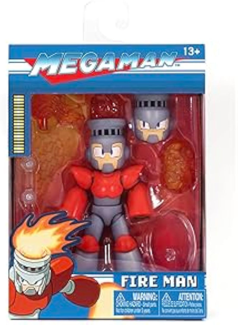 Mega Man 4 Fire Man Action Figure Collectible Toy for Kids and Adults