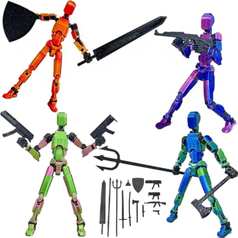 ULTHOOL Titan 13 3D Printed Robot Action Figure Fully Articulated Movable Model
