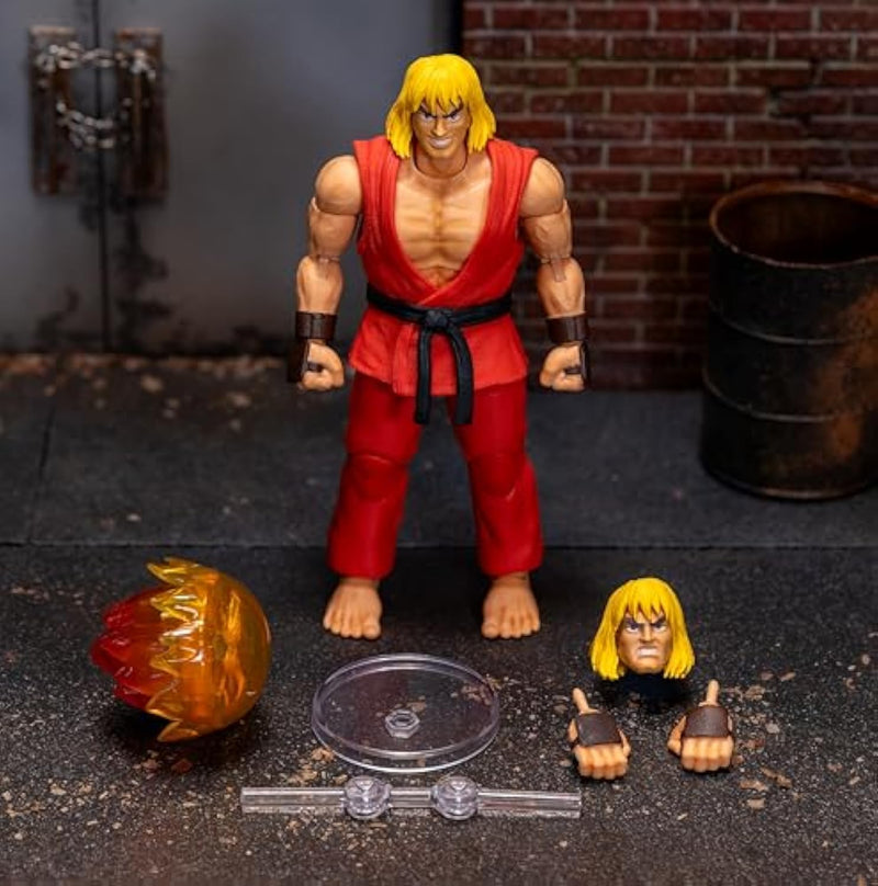 Street Fighter II 6 Inch Ken Action Figure Classic Fighting Game Collectible Toy