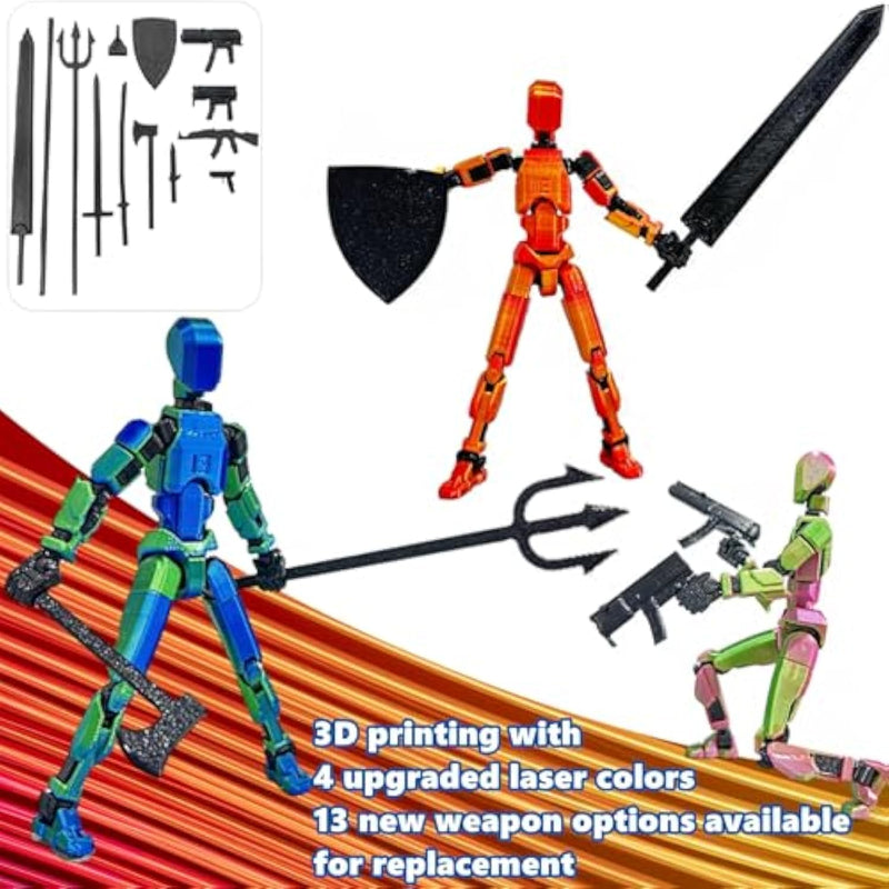 ULTHOOL Titan 13 3D Printed Robot Action Figure Fully Articulated Movable Model