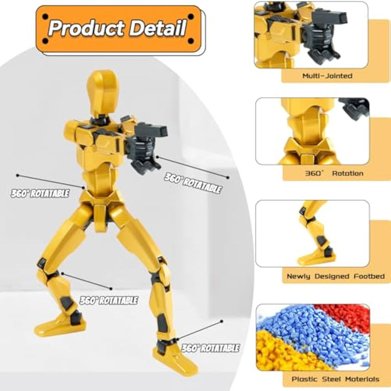 4PCS Titan 13 Robot Fidget Toys Set Sensory Action Figures for Kids Boys
