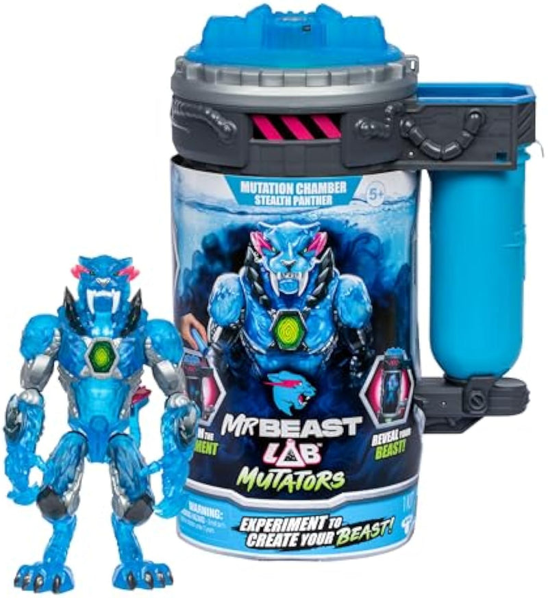 MrBeast Lab Mutators Ultimate Beast Experiment with Stealth Panther Figure 3-Pack