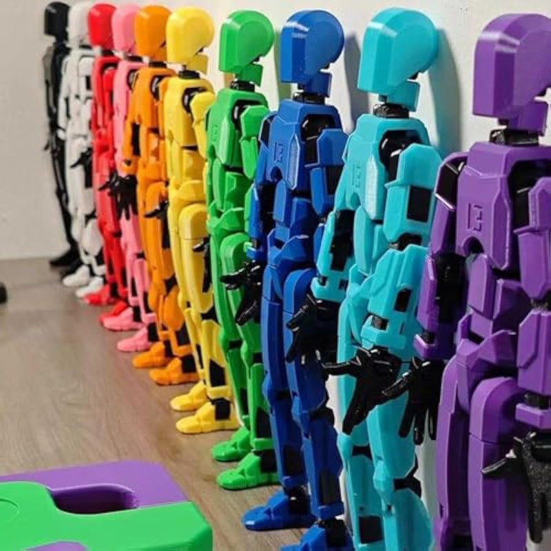 7PCS Lucky 13 Titan Action Figures 3D Printed Articulated Set