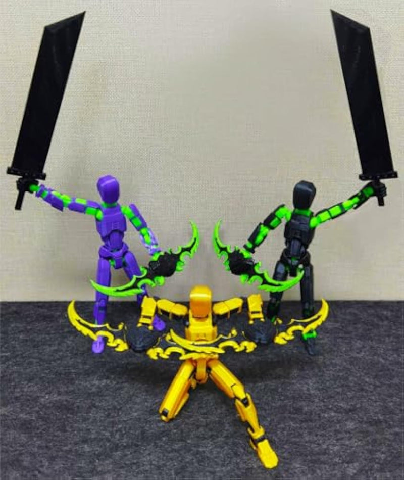 T13 Titan 13 Robot Action Figure Set 3D Printed Collectible Desktop Gift