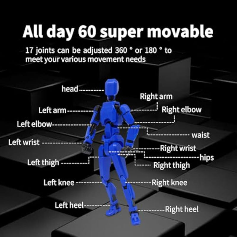 5 Pack T13 Action Figures Set Titan Dummy Robot Toys Birthday Gift for Boys