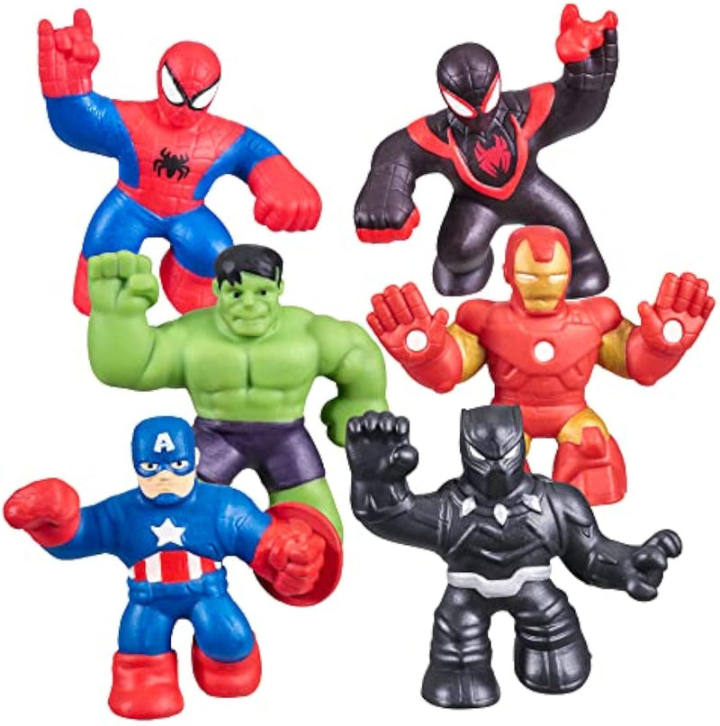 Heroes of Goo Jit Zu Marvel Mega Mini 6 Pack Squishy Stretchy Mini Heroes Set