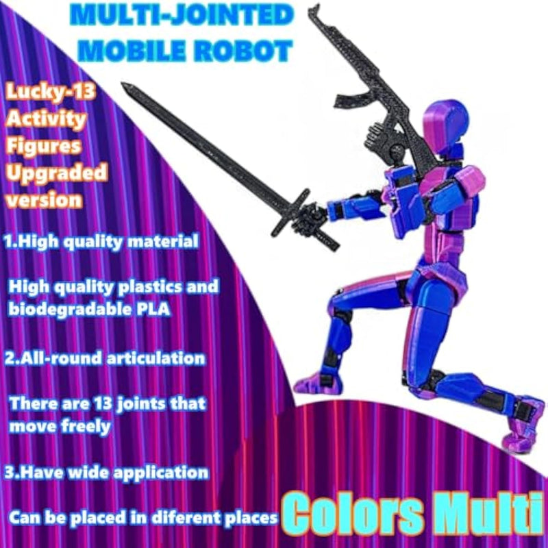 ULTHOOL Titan 13 3D Printed Robot Action Figure Fully Articulated Movable Model