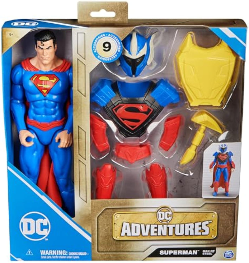 DC Comics Superman Man of Steel 12 Inch Action Figure with 9 Accessories