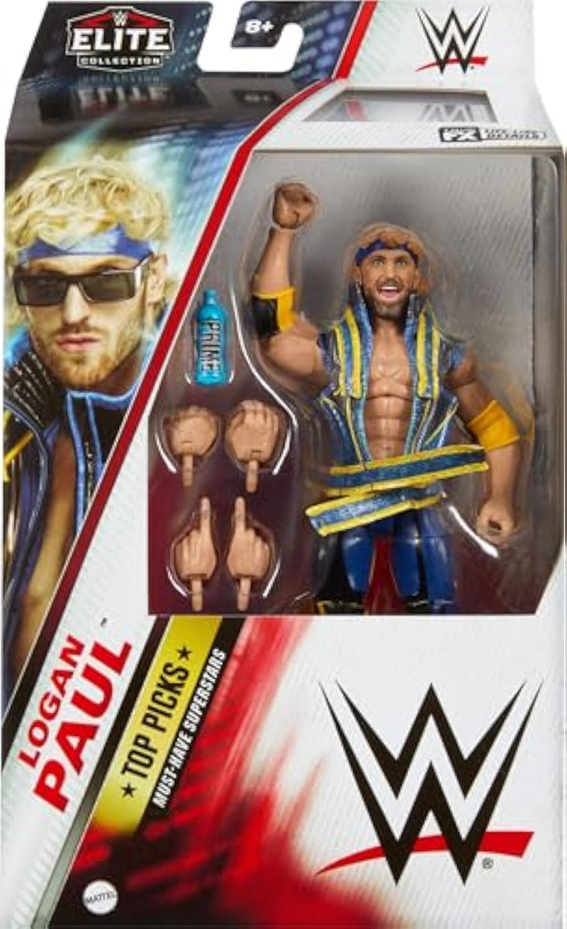 WWE Elite Logan Paul 6-Inch Action Figure with Gear and Accessories