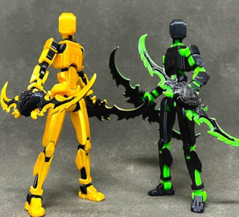 T13 Titan 13 Robot Action Figure Set 3D Printed Collectible Desktop Gift