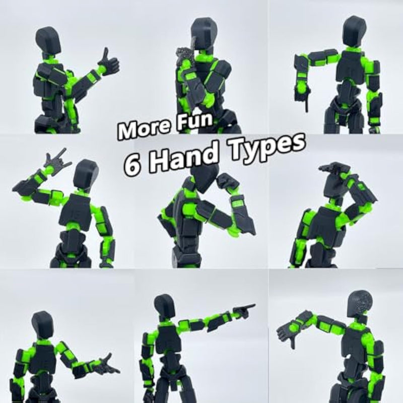 T13 Titan 13 Robot Action Figure Set 3D Printed Articulated Collectible Gift