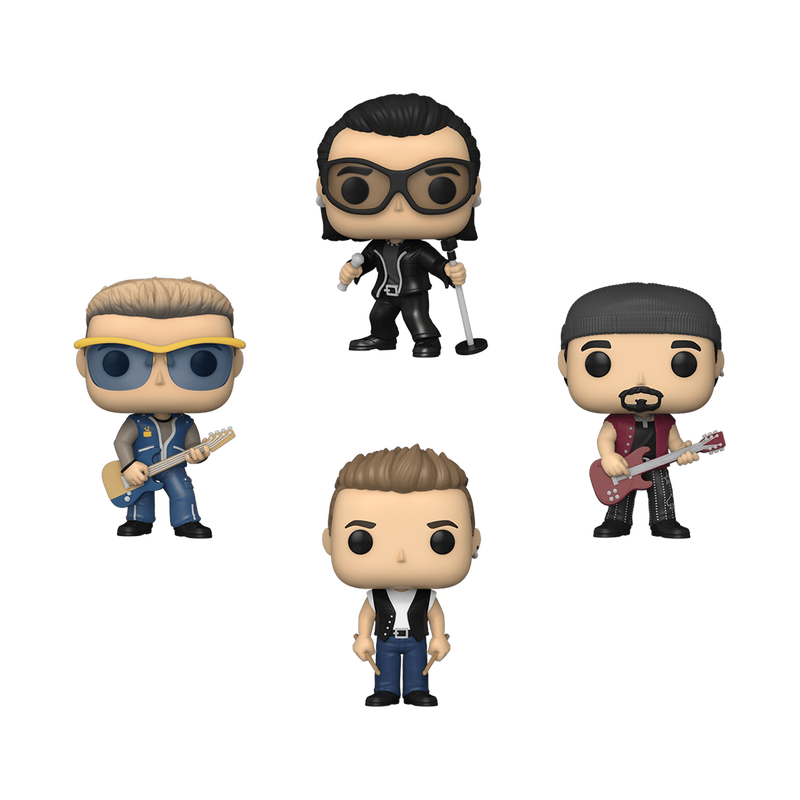 Funko Pop Adam, Bono, The Edge, Larry 4-Pack