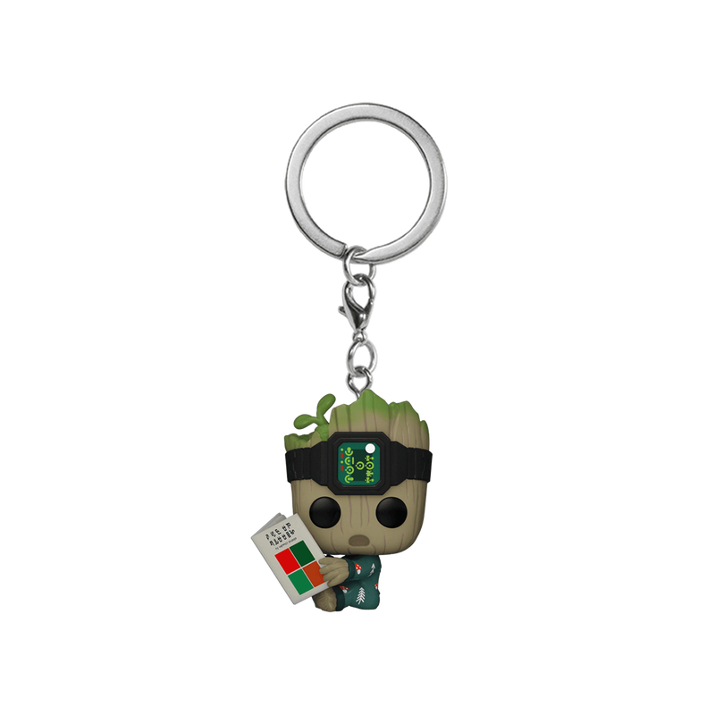 Funko Pop Keychain Groot In Onesie With Book