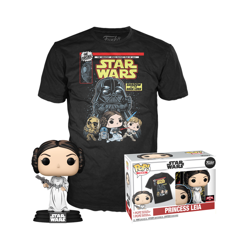 Funko Pop & Tee Princess Leia Retro Series