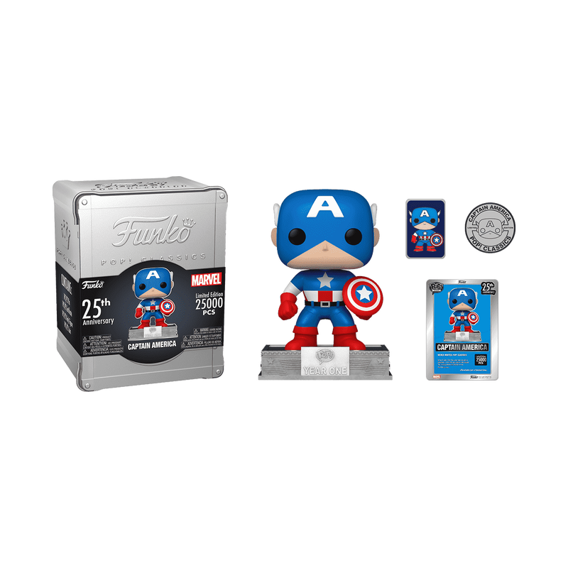 Funko Pop Classics Captain America Funko 25Th Anniversary