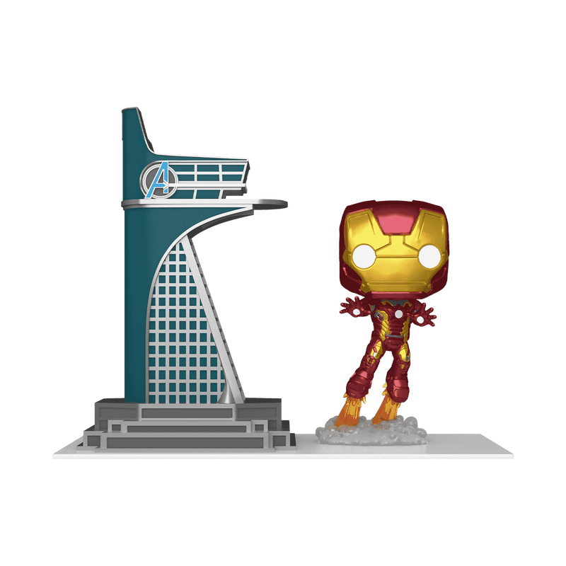 Funko Pop Town Avengers Tower & Iron Man (Glow)