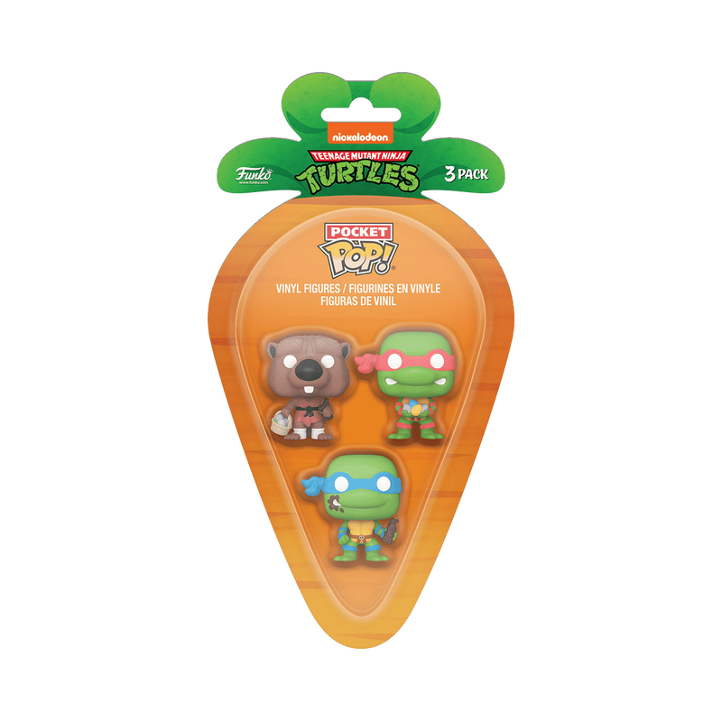 Pocket Funko Pop Easter Splinter, Leonardo & Raphael 3-Pack