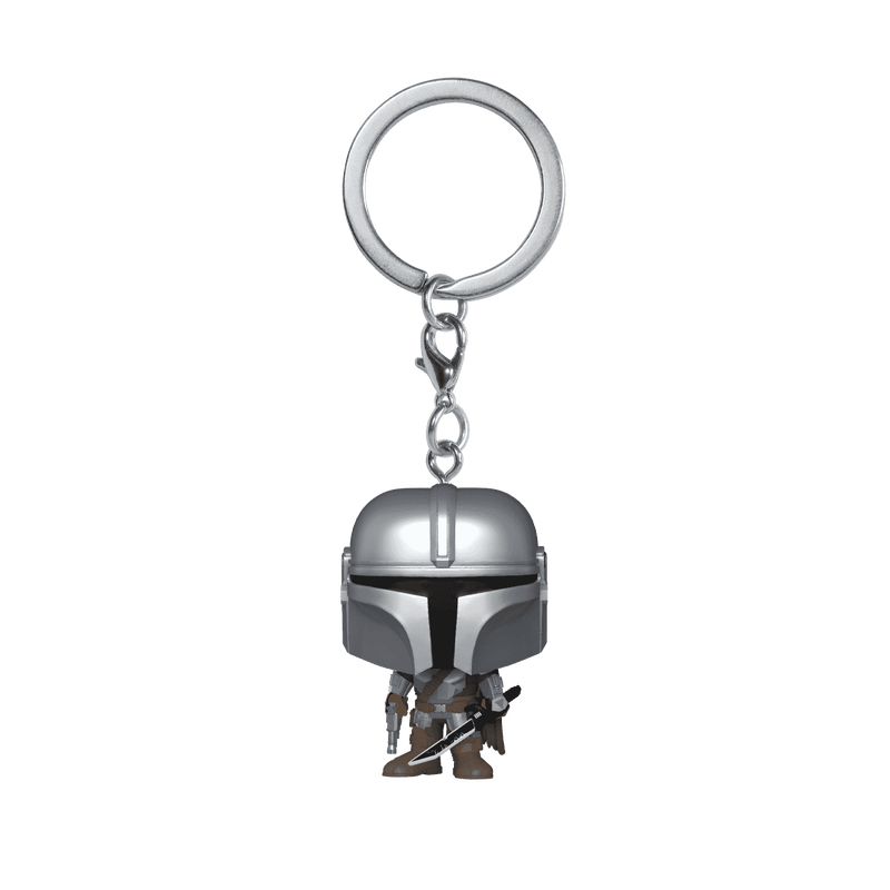 Funko Pop Keychain The Mandalorian With Darksaber