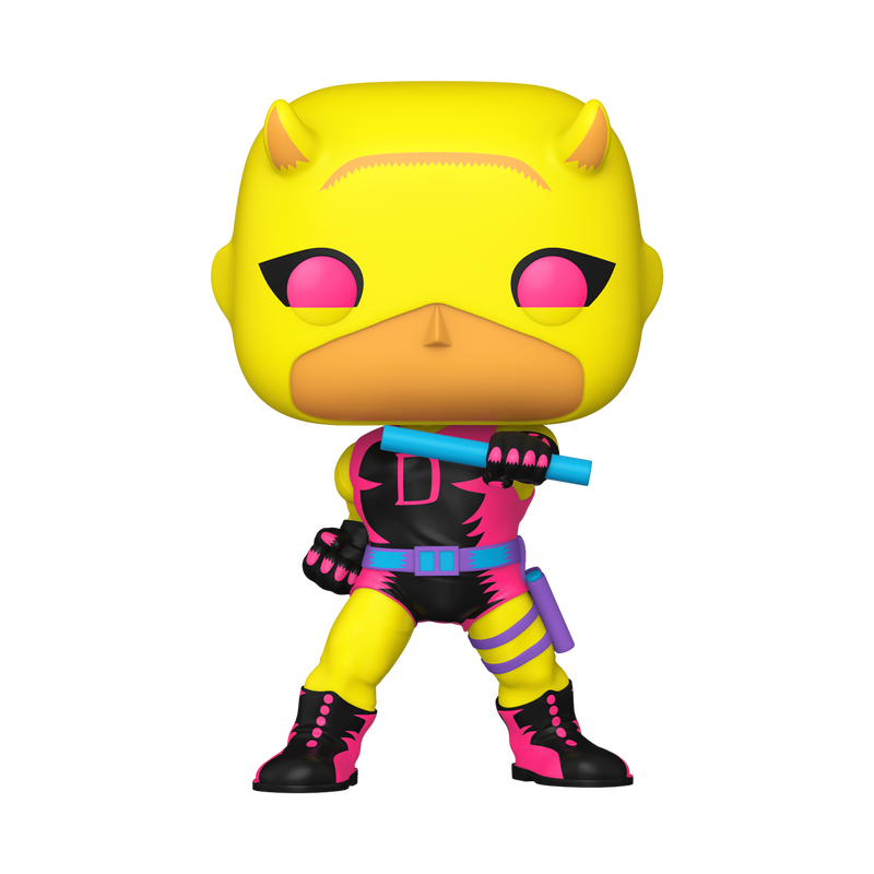 Funko Pop Jumbo Daredevil (Yellow & Red) (Black Light)