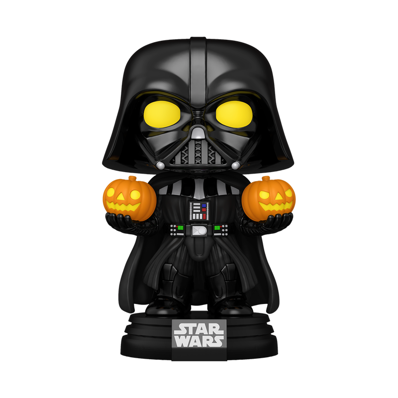 Funko Pop Super Light Up Darth Vader Holding Jack-O-Lanterns