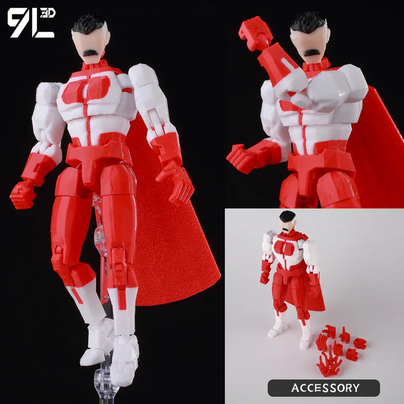 Superman and Batman Action Figure Poseable Collectible Hero Toy