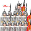 Medieval Dragon Knights Heavy Armor Building Bricks Action Figure Set 11pcs