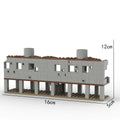 WW2 Army Soldiers Abandoned House Building Blocks DIY Battle Set