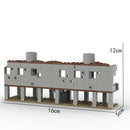 WW2 Army Soldiers Abandoned House Building Blocks DIY Battle Set