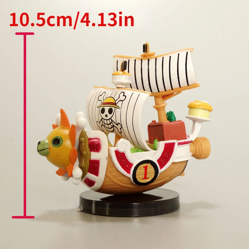 One Piece Ship Figure 10cm Mini Boat Thousand Sunny & Merry