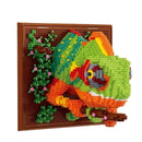 3D Chameleon Animal Building Blocks Wall Art Assembly Model