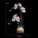 Creative Orchid Bouquet Building Blocks Potted Flower Desk Decor Toy