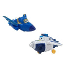 Super Wings 8 Piece Set Airplane and Rescue Figures PVC Kids Collection