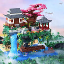 Taohuatan Classical Architecture Retro Building Blocks Model 1680 Pieces