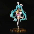 Hatsune Miku 23cm Kawaii PVC Action Figure with Bunny Ears Collectible