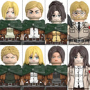 Attack on Titan Anime Building Blocks Mini Action Figures Levi Eren Mikasa Gift