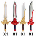 Medieval Weapons Accessories Building Blocks King Sword Shield Axe Battle Kit