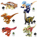 Jurassic World Mega Dino T Rex vs Raptor Building Blocks Battle Set