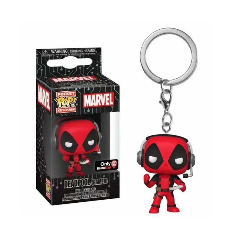Safari Deadpool Gamer Pocket Pop Funko Keychain Marvel Collectible