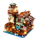 Fishermans Cabin Building Blocks Street View Architecture Model Decor Gift