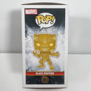 Marvel Black Panther Gold Chrome Funko Pop 383 Anniversary Collectible Figure